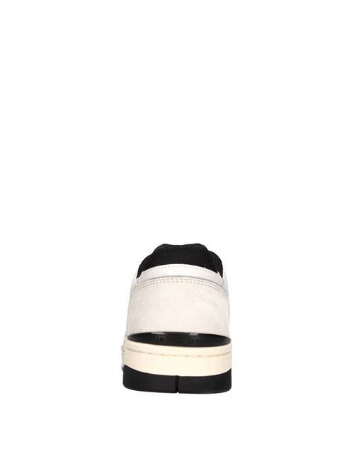 REBEL LACE UP sneakers in leather and fabric MICHAEL KORS | REBEL LACE UPBIANCO-NERO